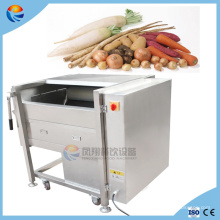 Laveuse de broussailles pour fruits et légumes commerciale industrielle 500 kg / h